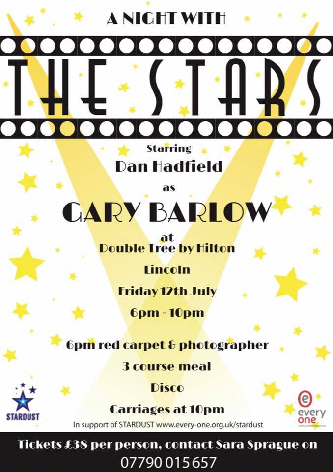 A Night With The Stars. We hope you can join us for what will be a great night!