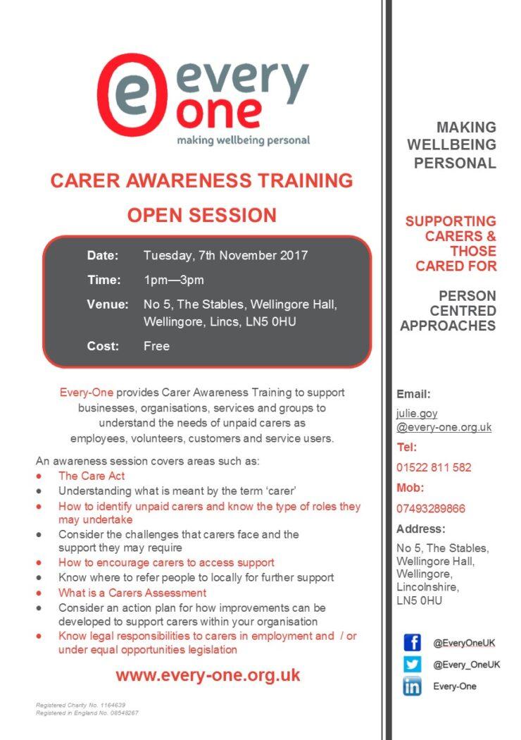 Open Carer Awareness Training Session