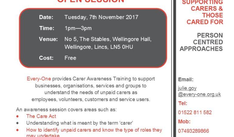 Open Carer Awareness Training Session