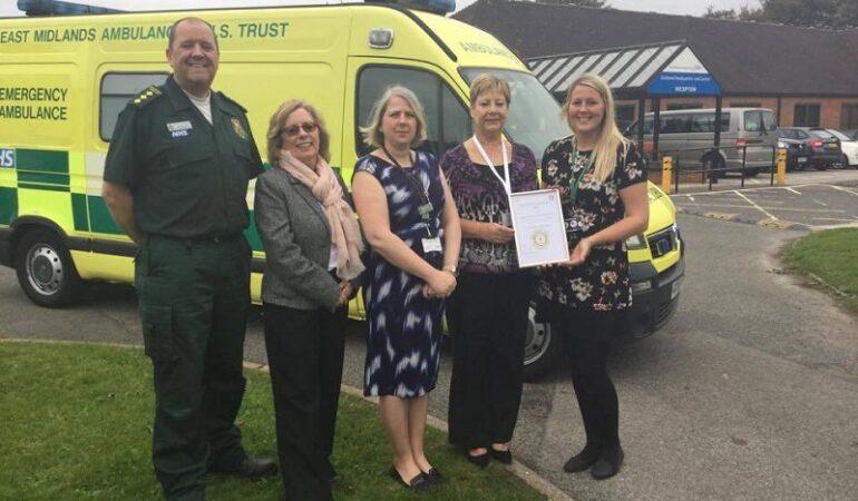 East Midlands Ambulance Service receives Carers Quality Award
